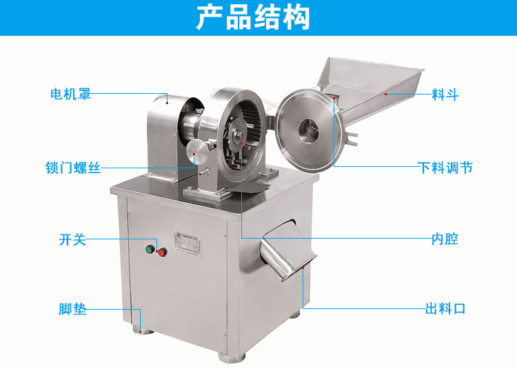 萬(wàn)能粉碎機(jī)，多功能粉碎機(jī)結(jié)構(gòu)圖